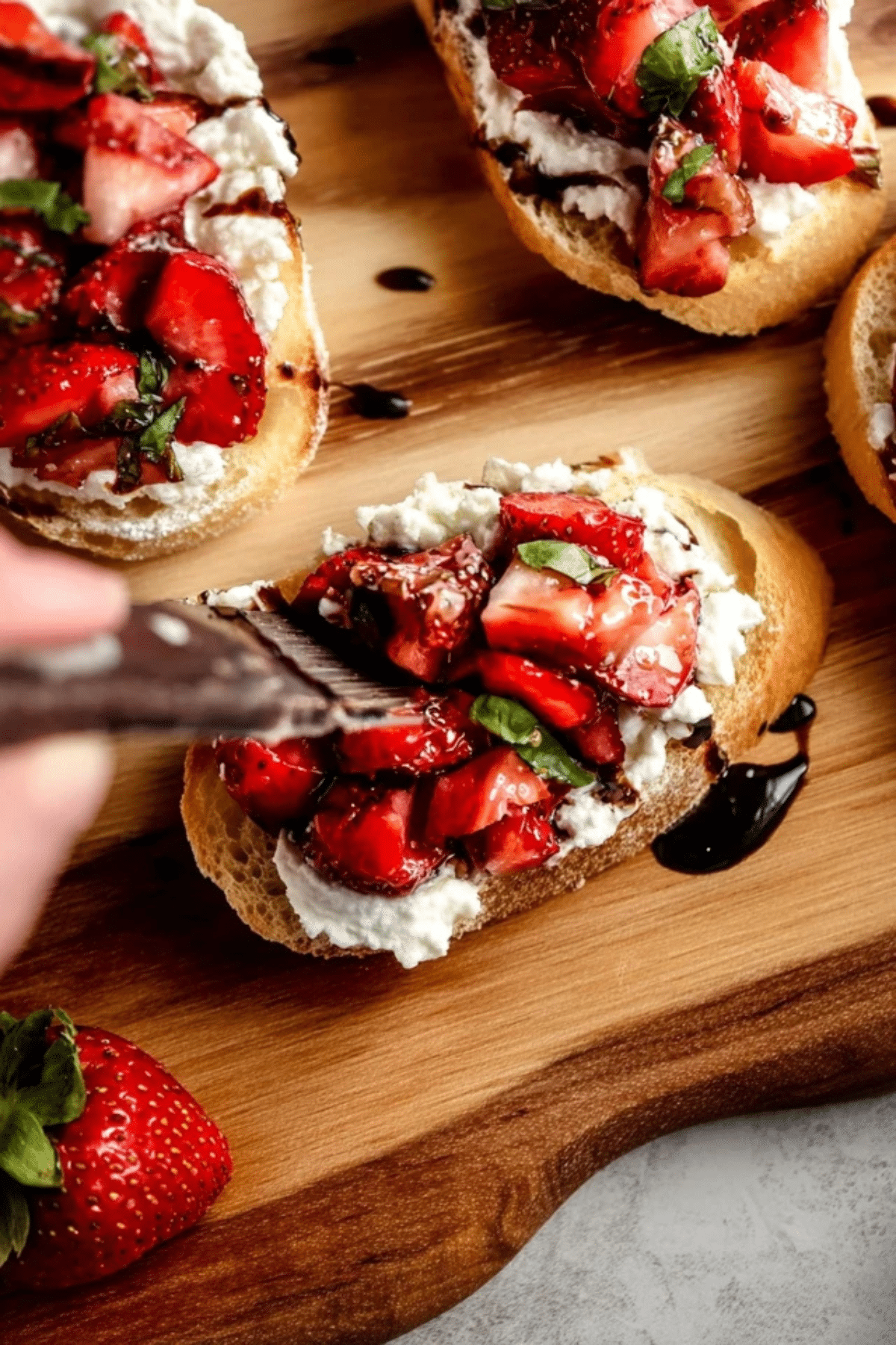 Strawberry Goat Cheese Bruschetta