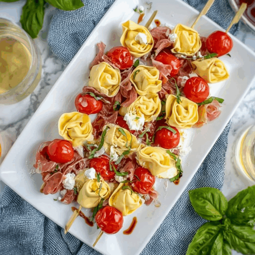 Tortellini Skewers Appetizer