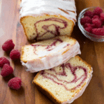 Yogurt Cake with Raspberry Swirl