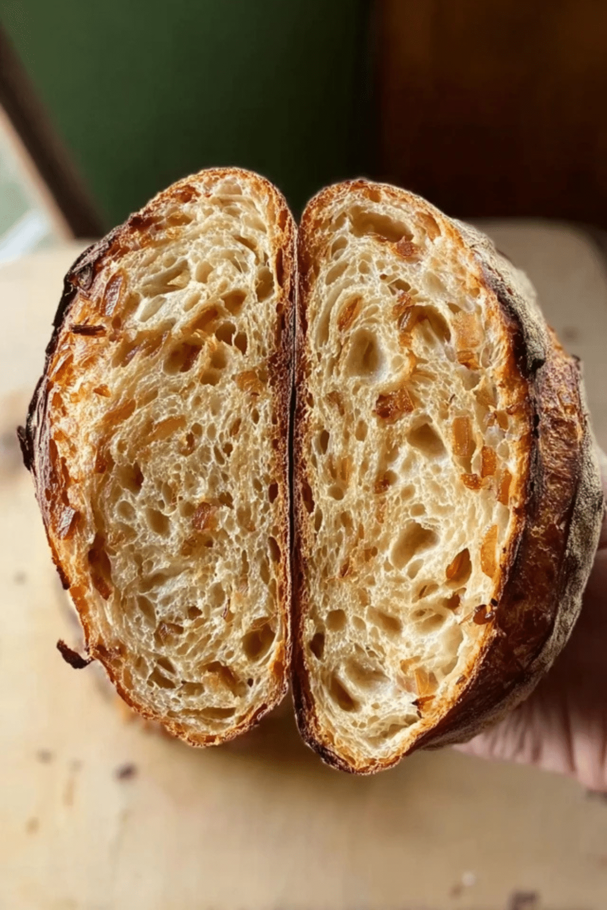 caramelized onion sourdough