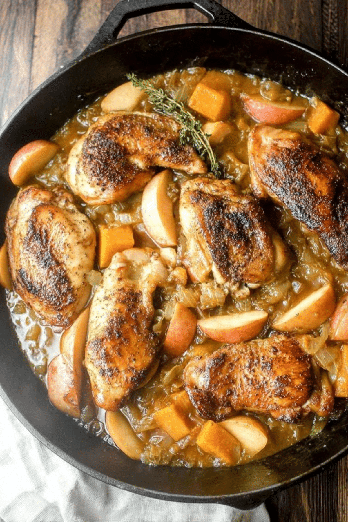 Apple Cider Chicken with Butternut Squash