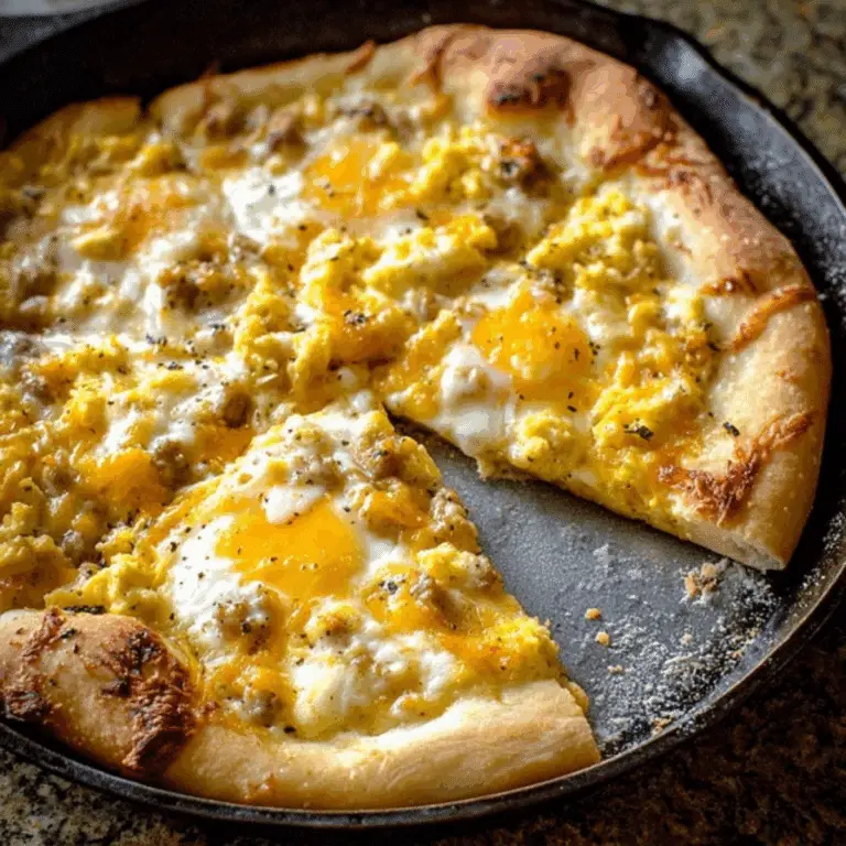 Breakfast Pizza Recipe with Sausage Gravy