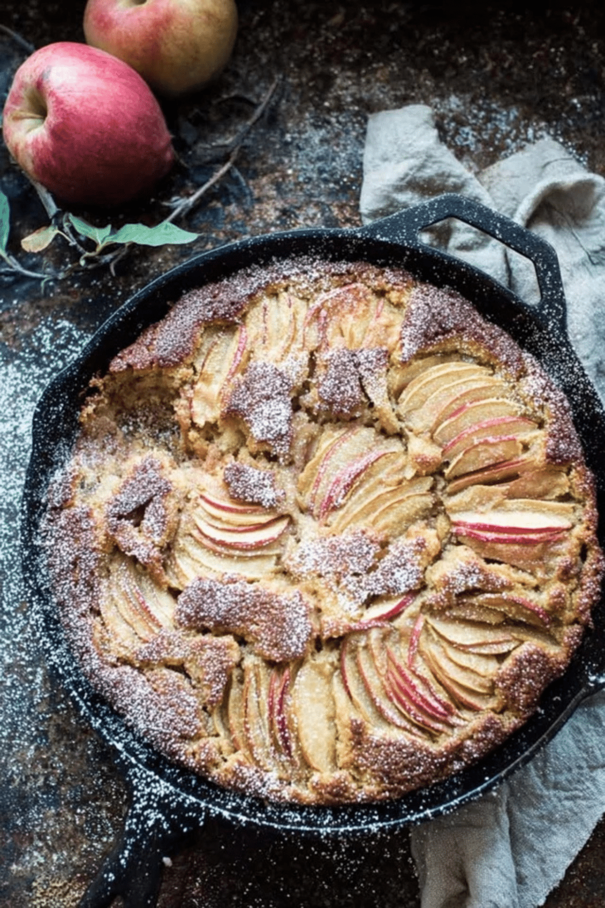 Cardamom Cognac Apple Cake