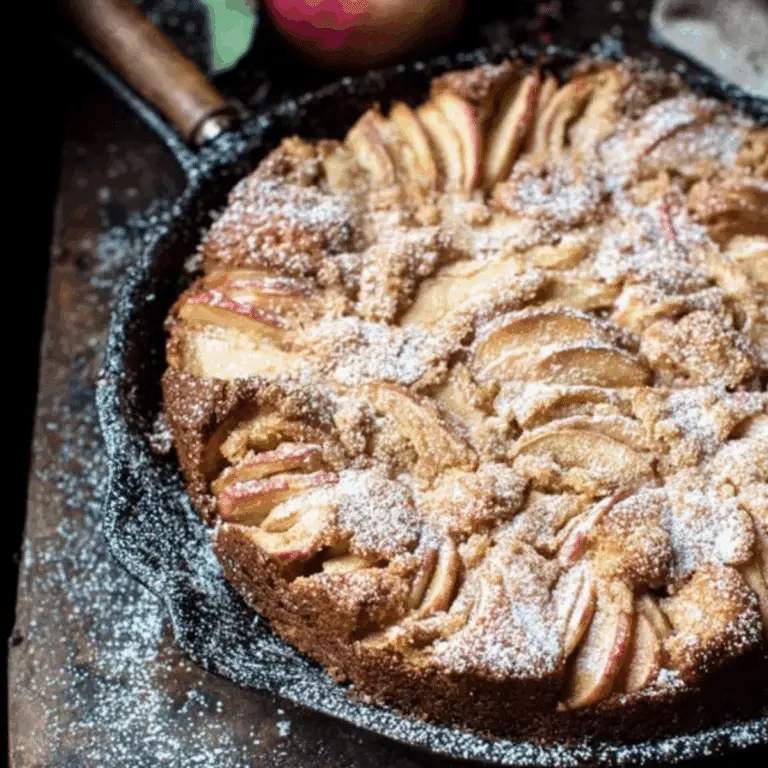 Cardamom Cognac Apple Cake