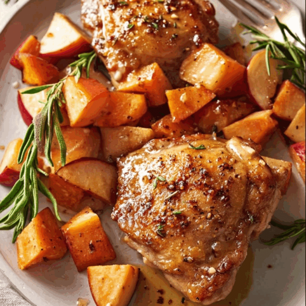 Cider Glazed Chicken Thighs
