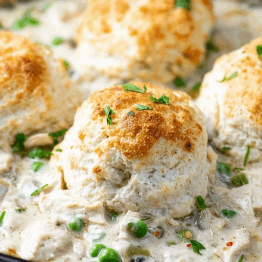 Country Chicken and Biscuits