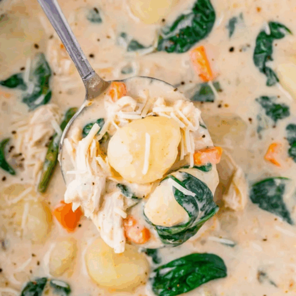 Crockpot Chicken Gnocchi Soup
