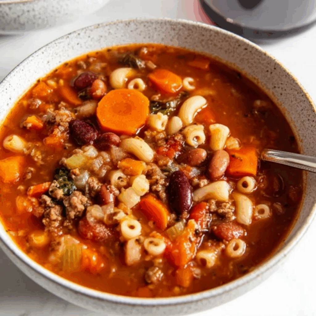Crockpot Pasta Fagioli Soup