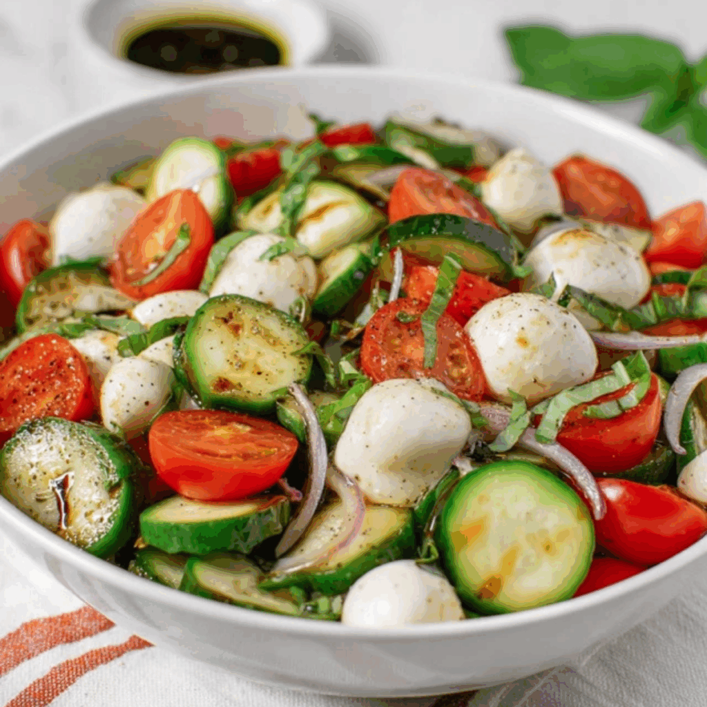 Cucumber Caprese Salad