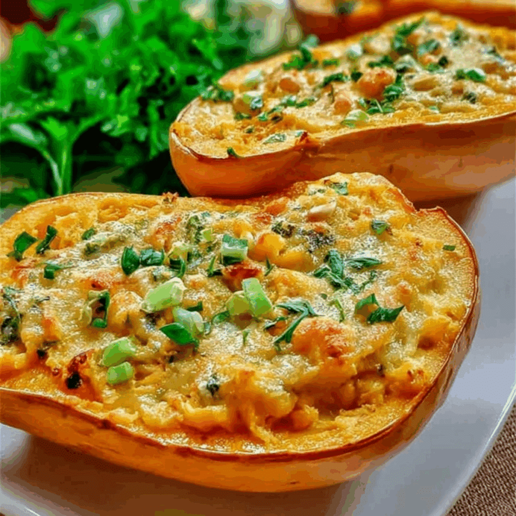 Double Stuffed Butternut Squash
