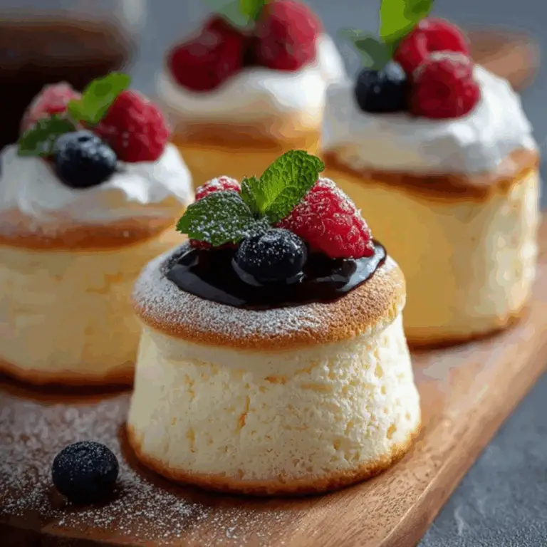 Fluffy Japanese Cotton Cheesecake Cupcakes