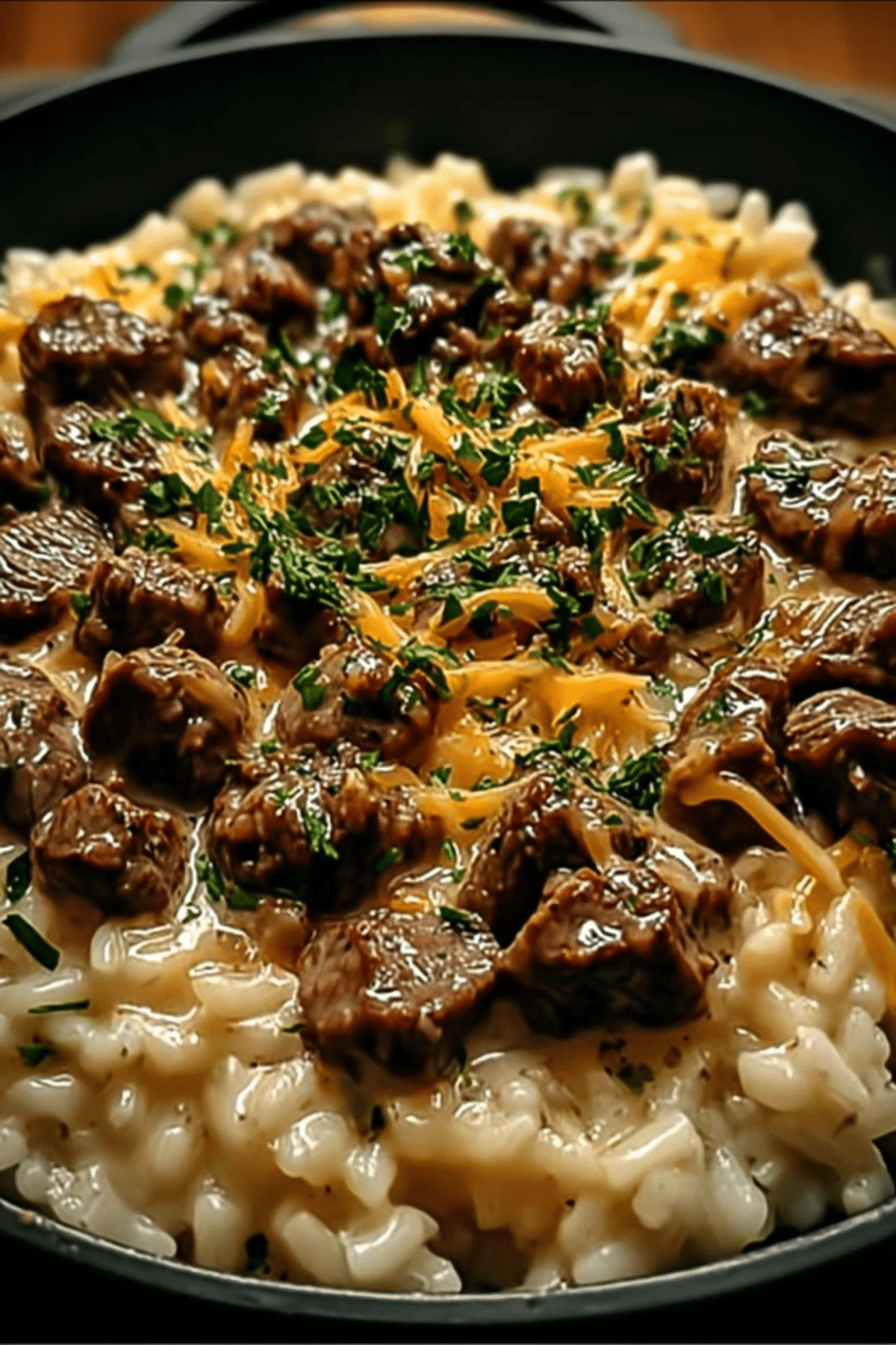 Garlic Butter Beef and Rice