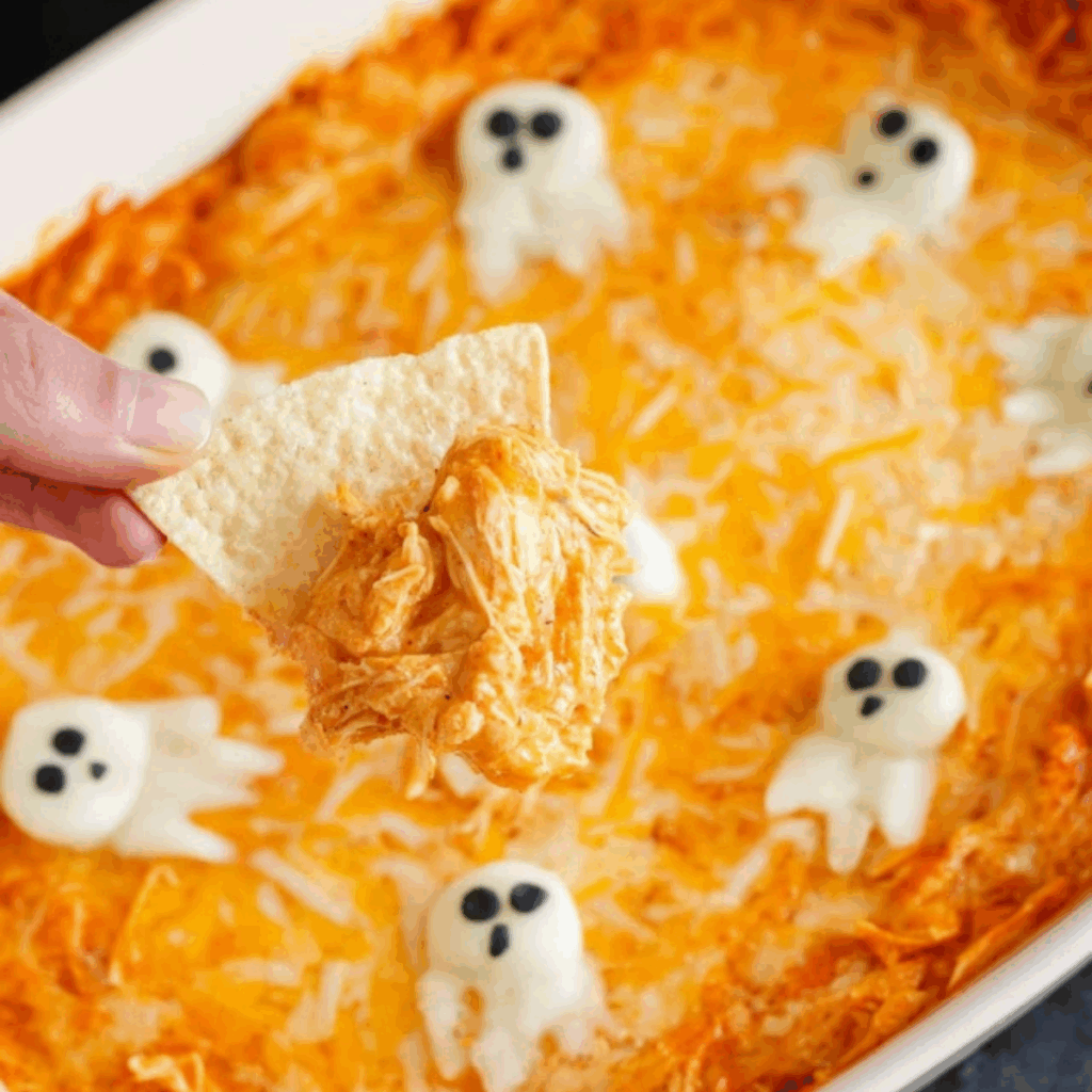 Halloween Buffalo Chicken Dip
