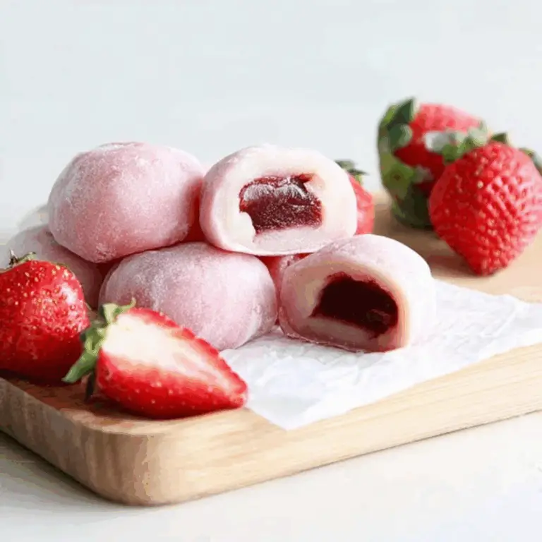 Healthy Strawberry Mochi