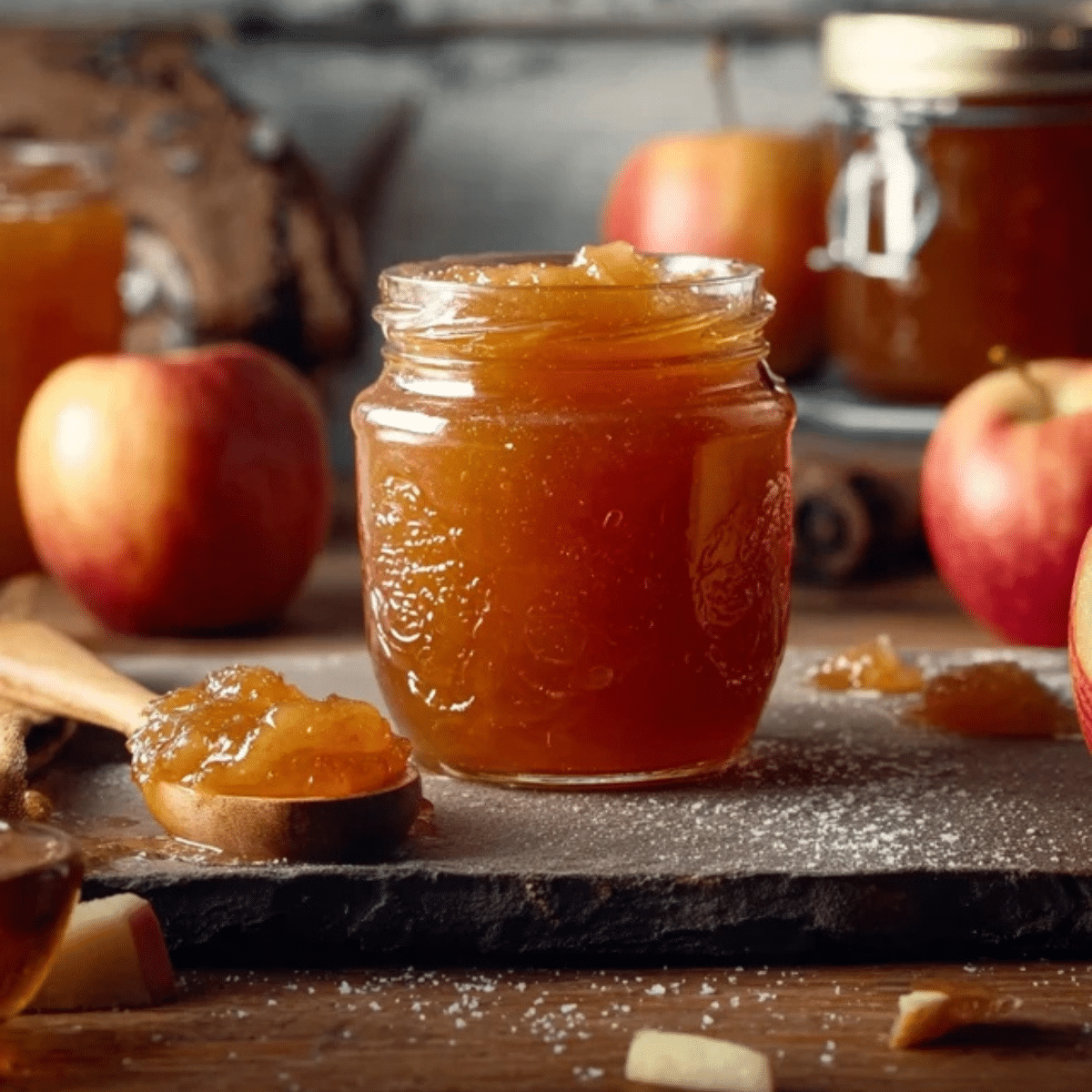 Picture of Homemade Apple Jam: A Sweet Autumn Delight - Mucha Munch