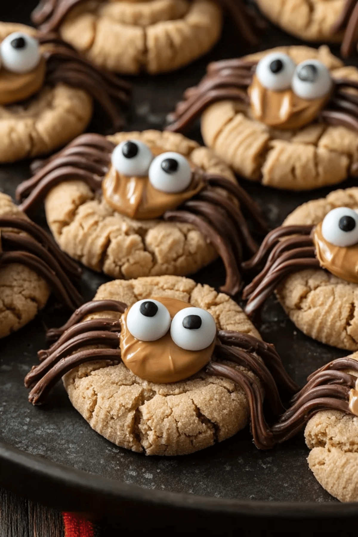 Peanut Butter Spider Cookies