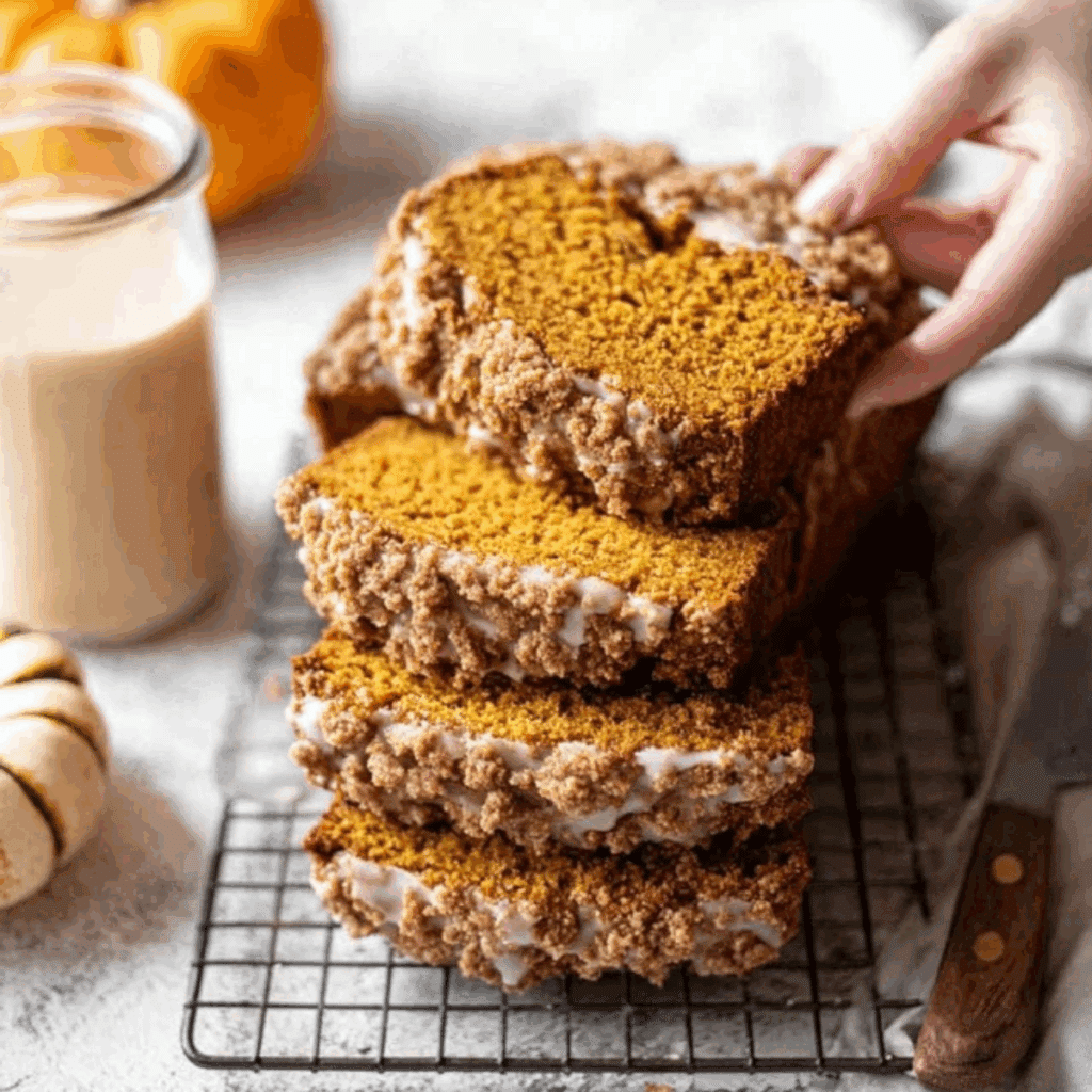 Pumpkin Bread with Maple Glaze