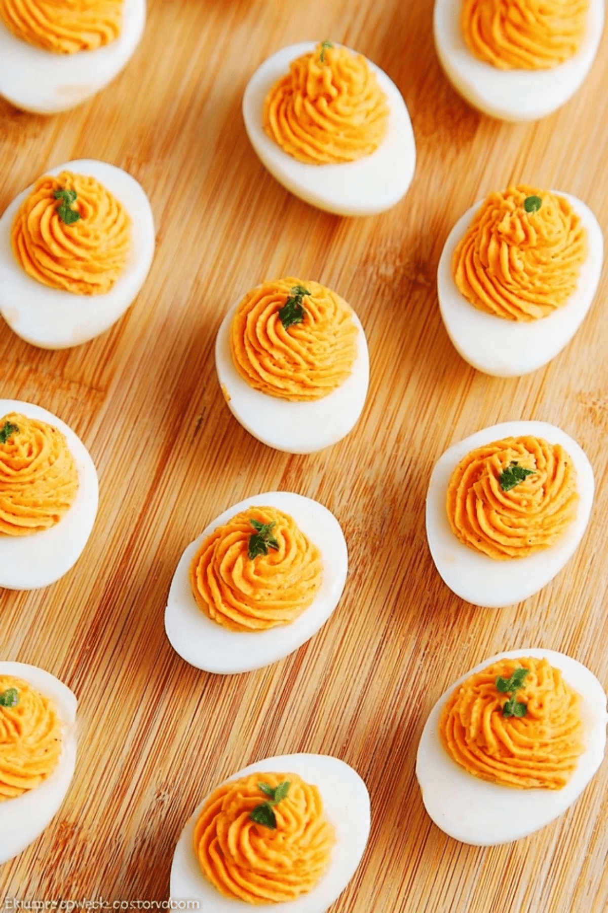 Pumpkin Deviled Eggs