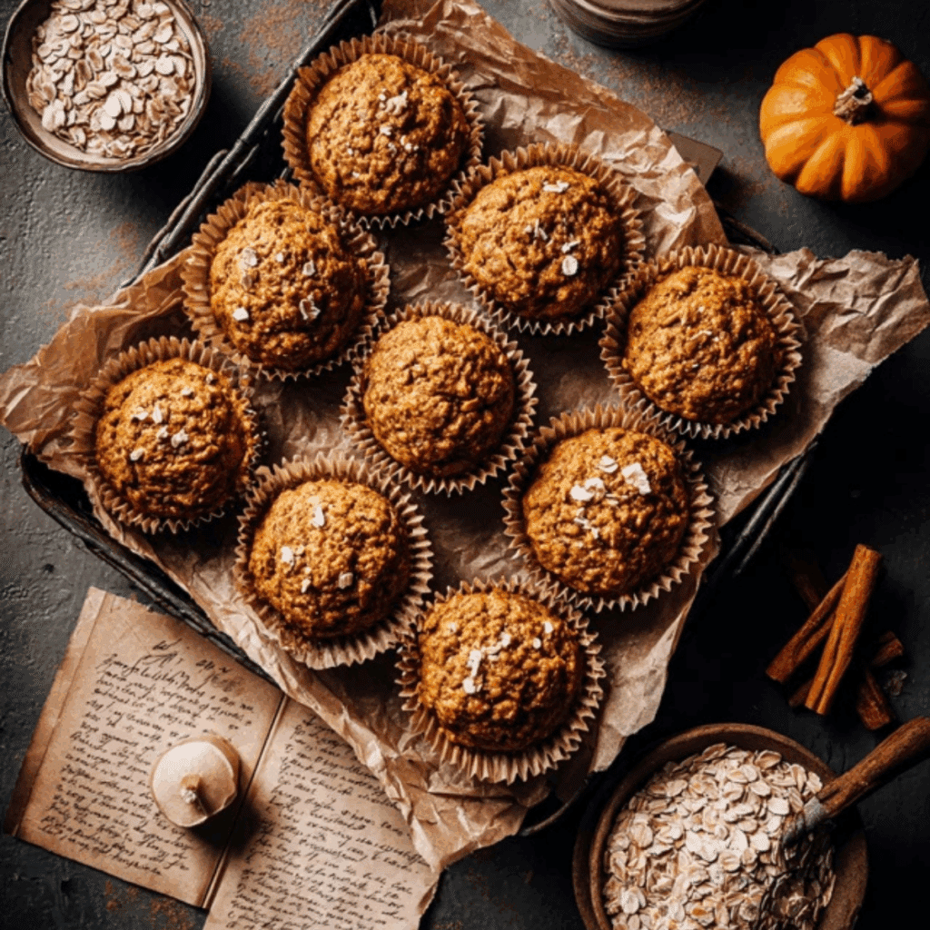 Pumpkin Oatmeal Muffins