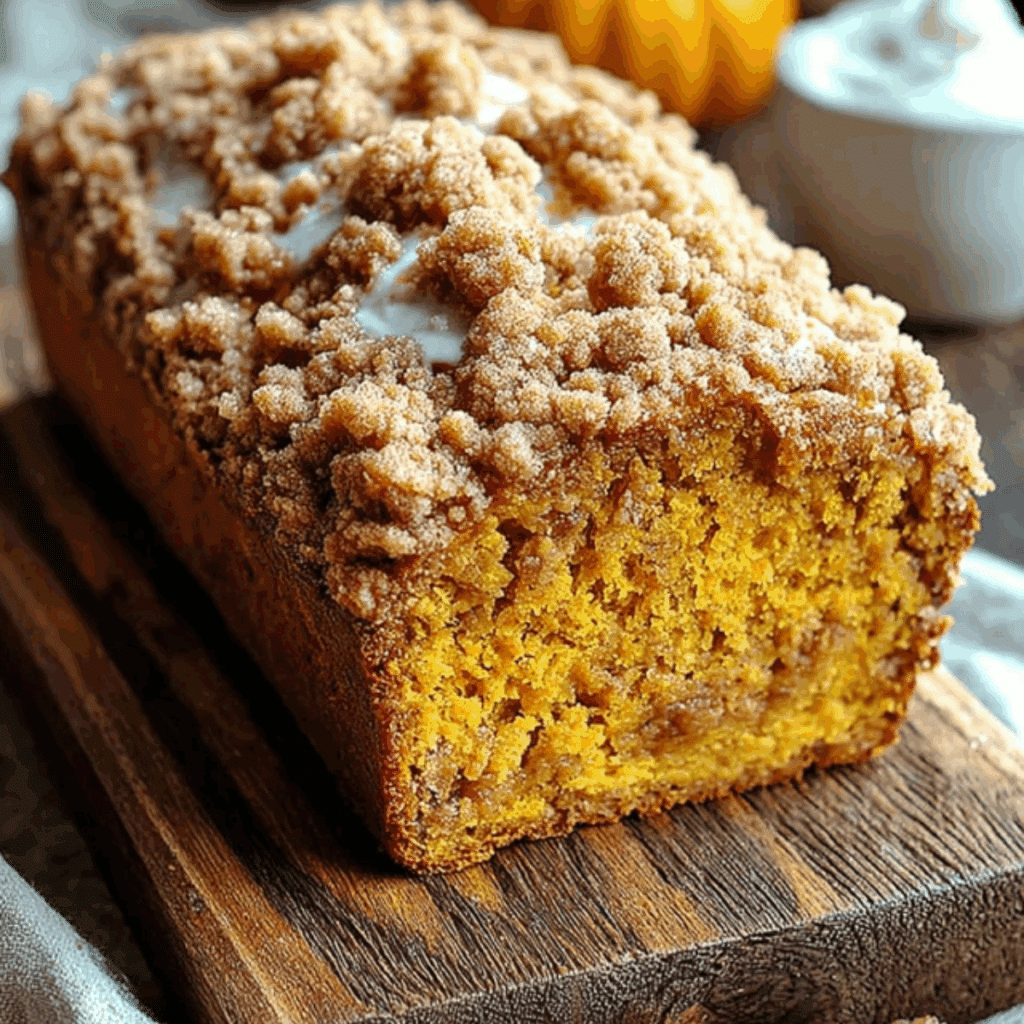 Pumpkin Streusel Bread