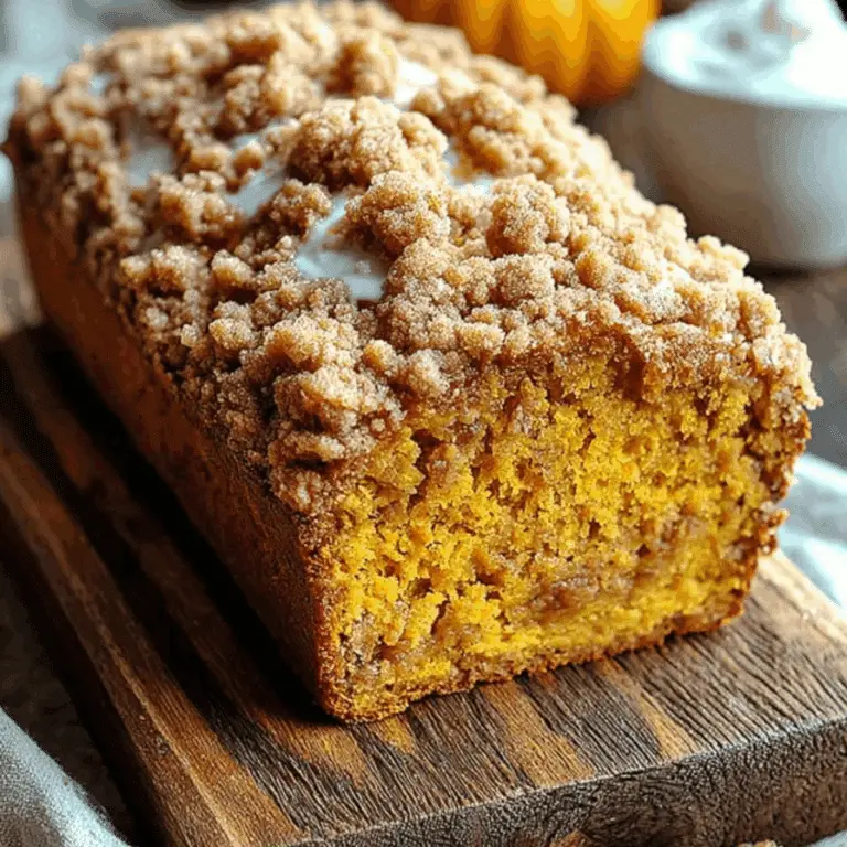 Pumpkin Streusel Bread