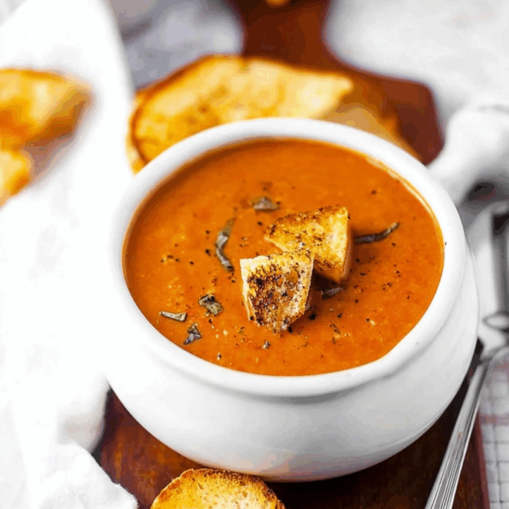 Roasted Tomato Basil Soup