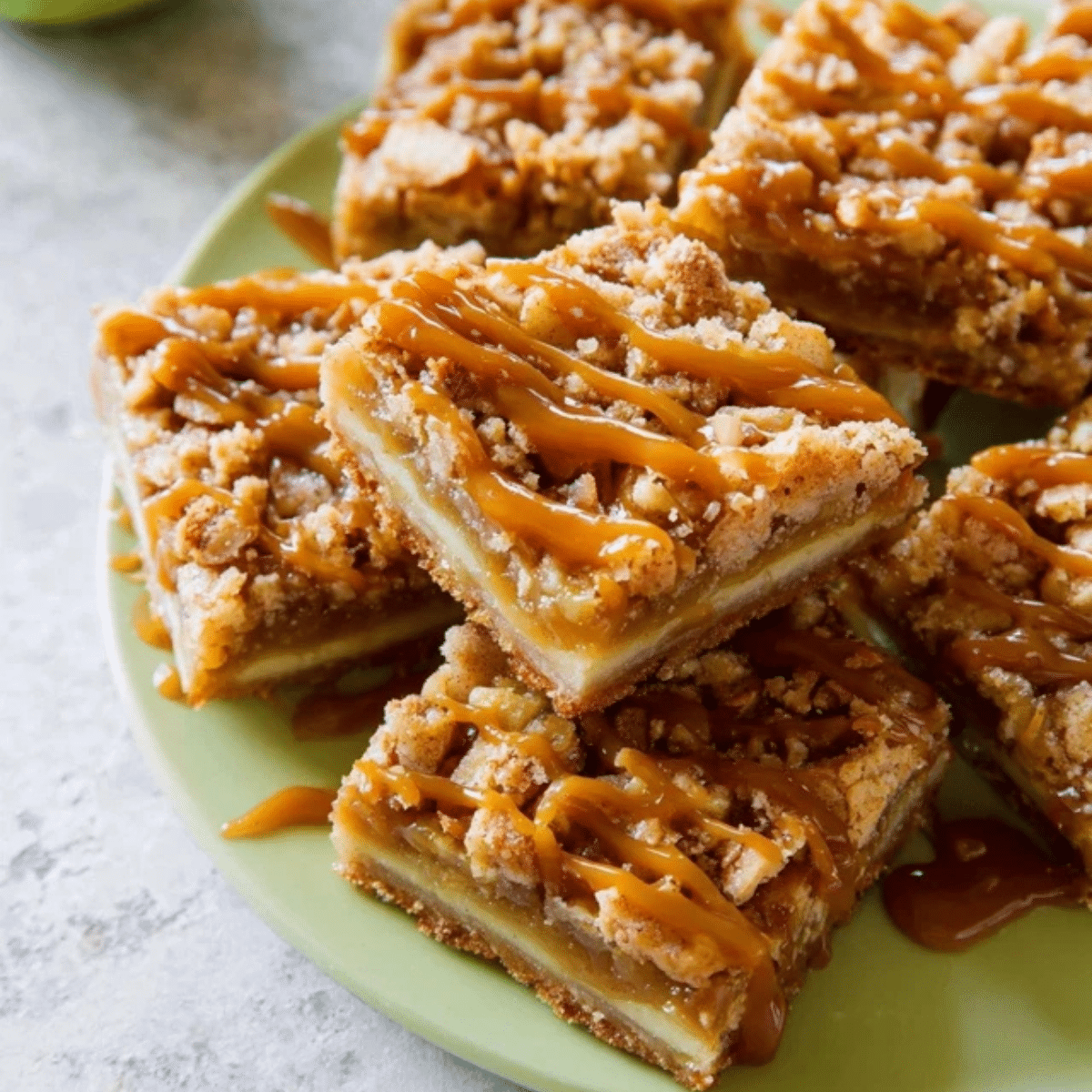 Salted Caramel Apple Pie Bars