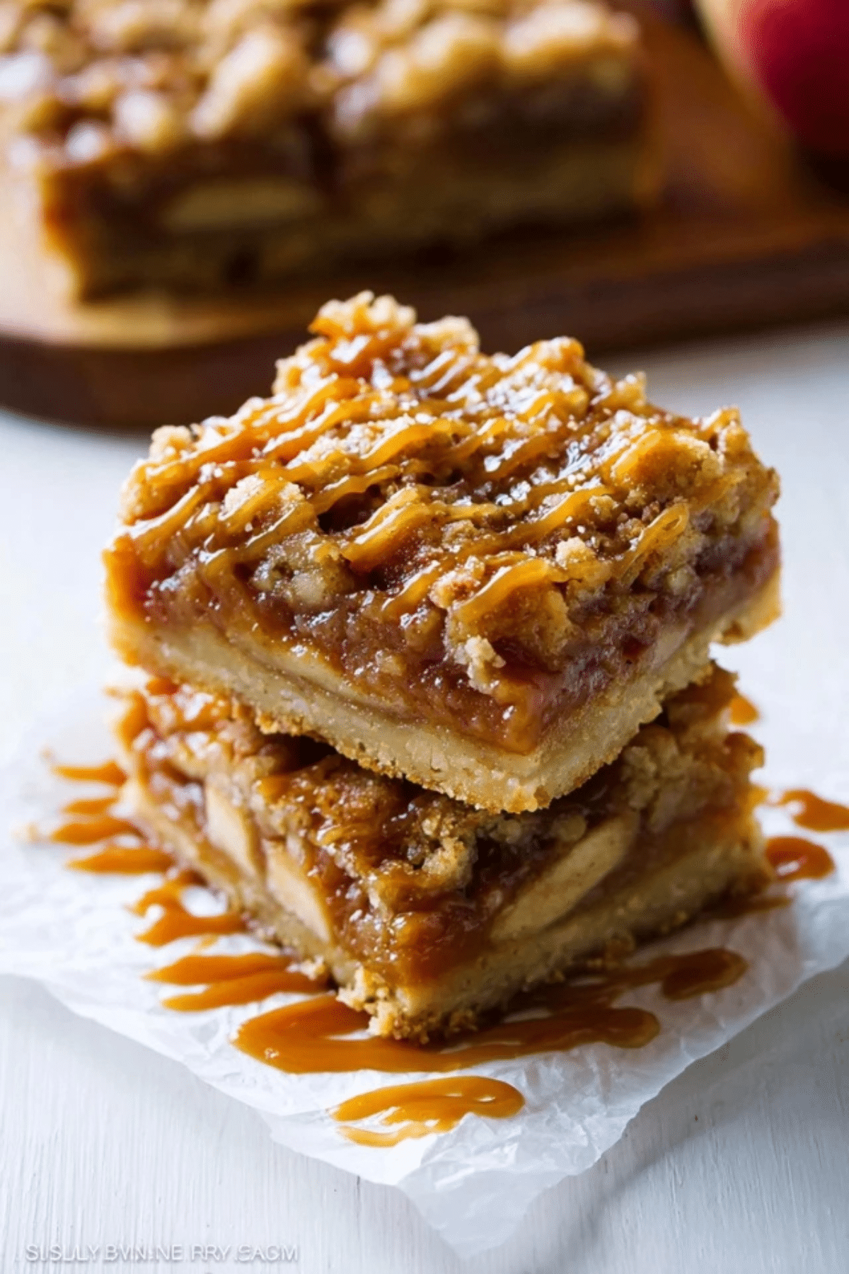 Salted Caramel Apple Pie Bars