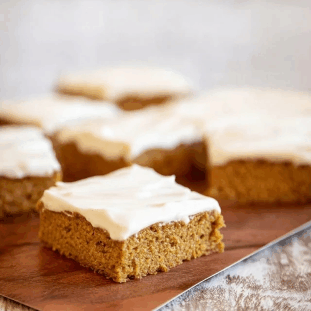 Sourdough Pumpkin Bars with Cinnamon Cream Cheese Frosting