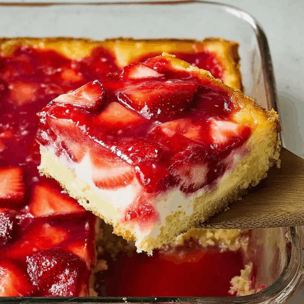 Strawberry Cheesecake Dump Cake