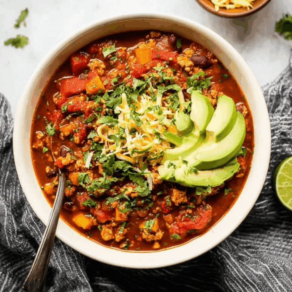 Turkey Sweet Potato Chili