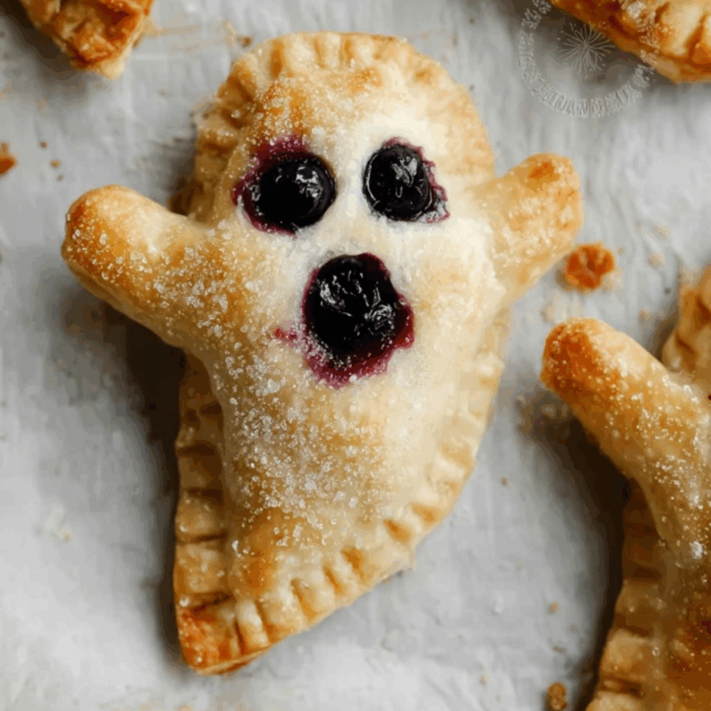 Vegan Blueberry Ghost Hand Pies