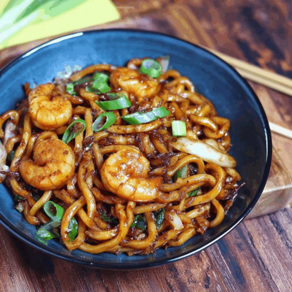 Yaki Udon with Shrimp