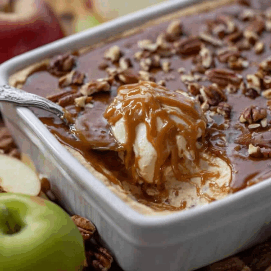caramel apple cheesecake dip