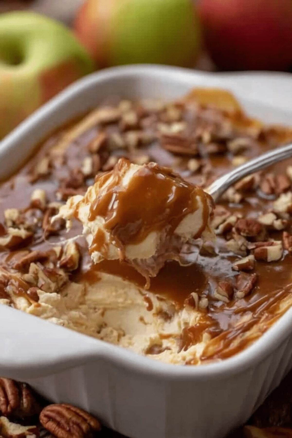 caramel apple cheesecake dip