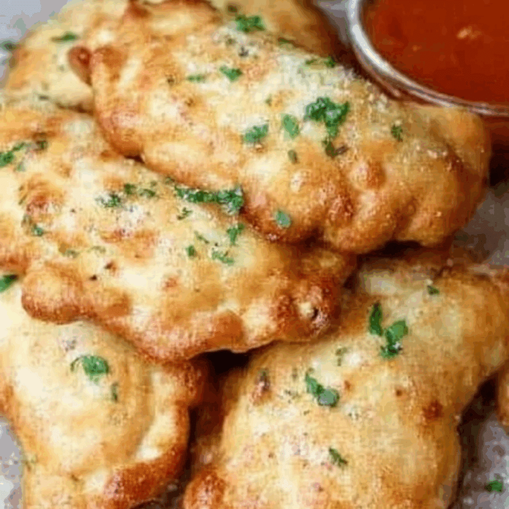 chicken alfredo air fryer calzones