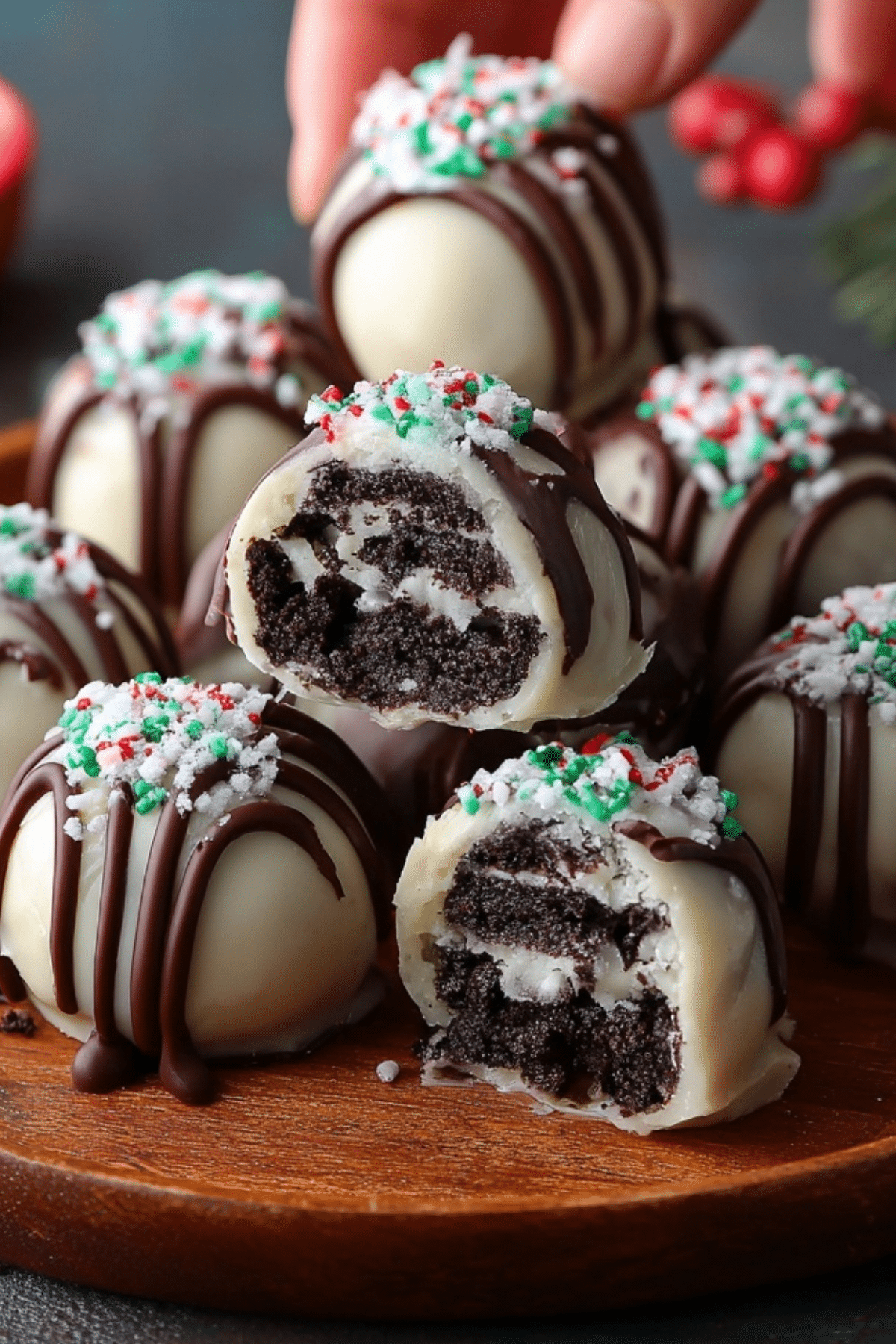 3-Ingredient Oreo Truffles recipe with chocolate coating