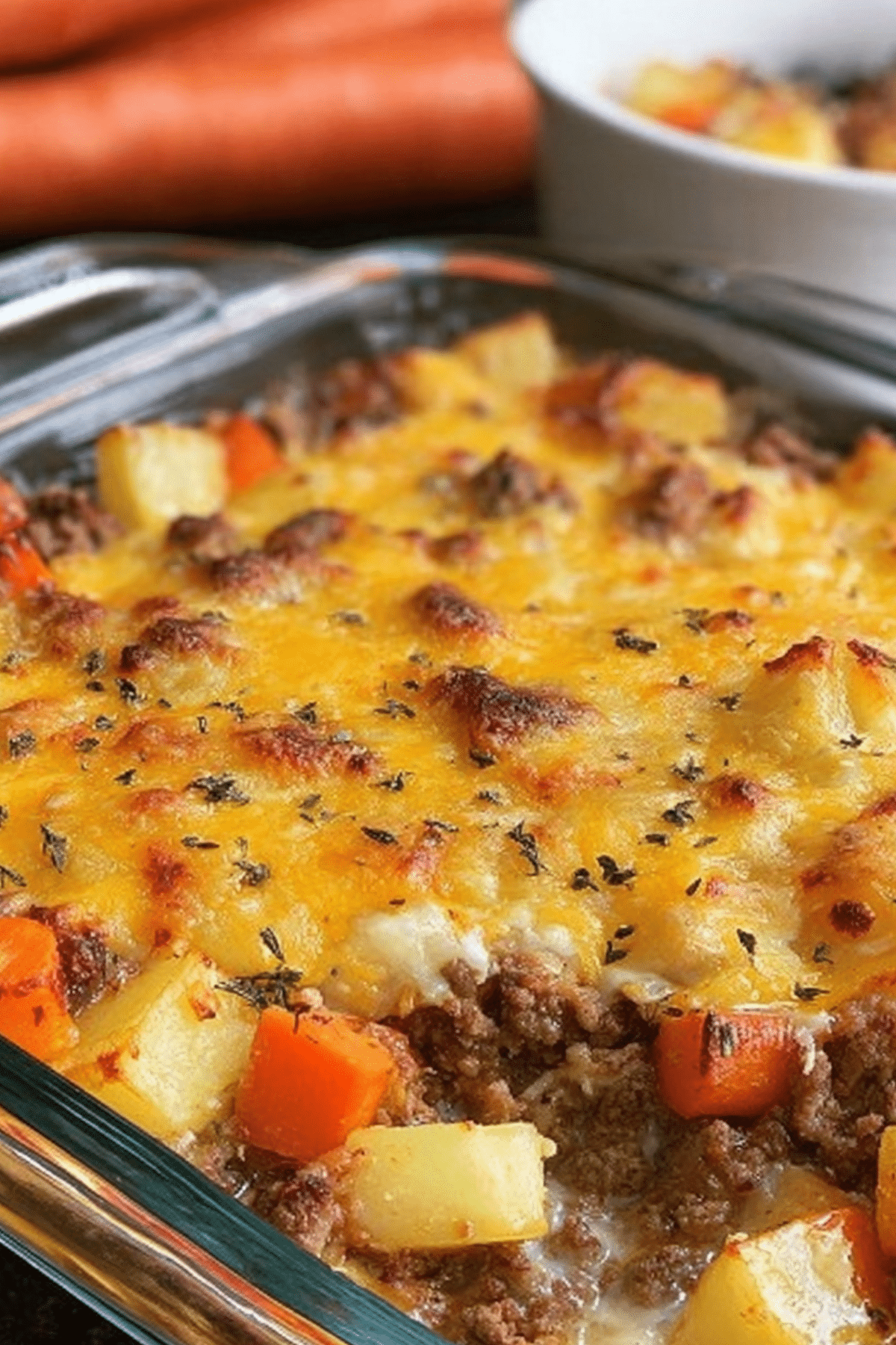 Amish Hamburger with Fall Veggies Bake