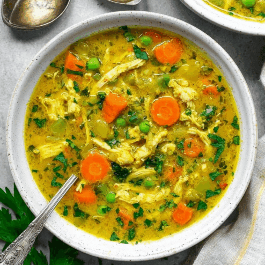 Anti Inflammatory Turmeric Chicken Soup