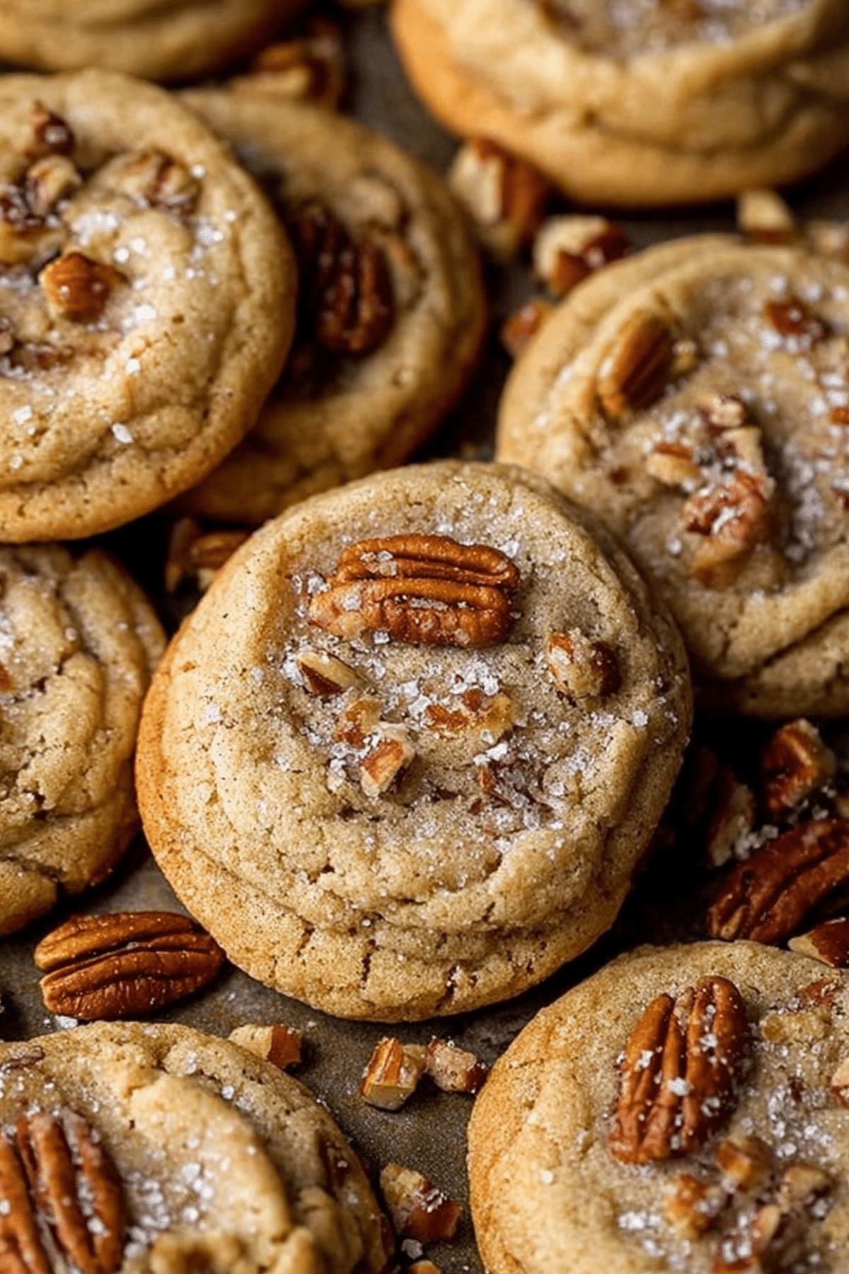 Butter Pecan Cookies made with brown butter and toasted pecans