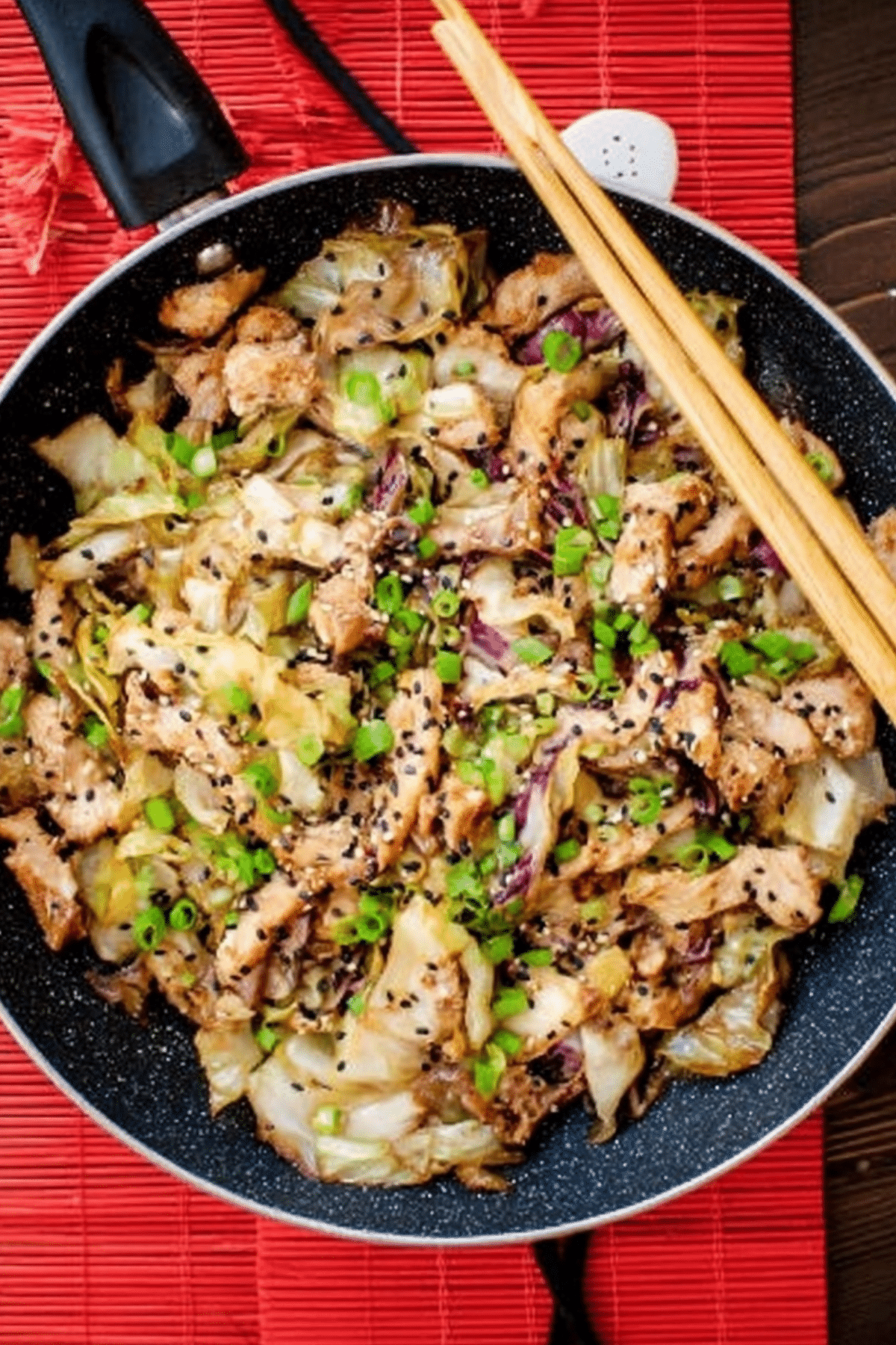 Chicken Cabbage Stir Fry Recipe with tender chicken and crisp cabbage