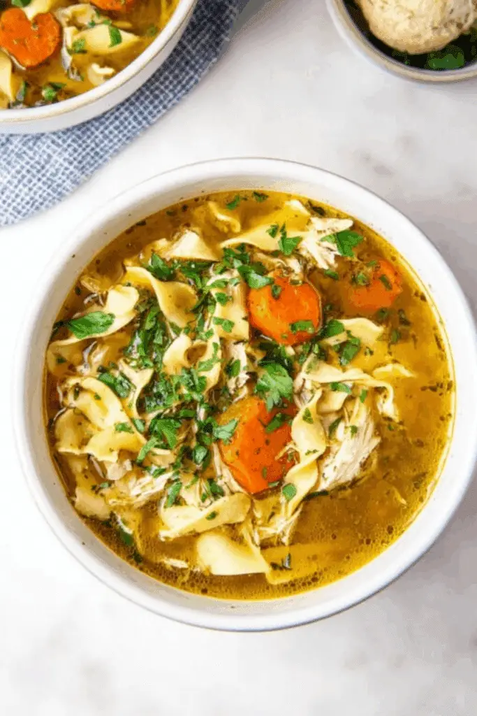 Chicken Noodle Soup with Egg Noodles – Comforting Homemade Soup