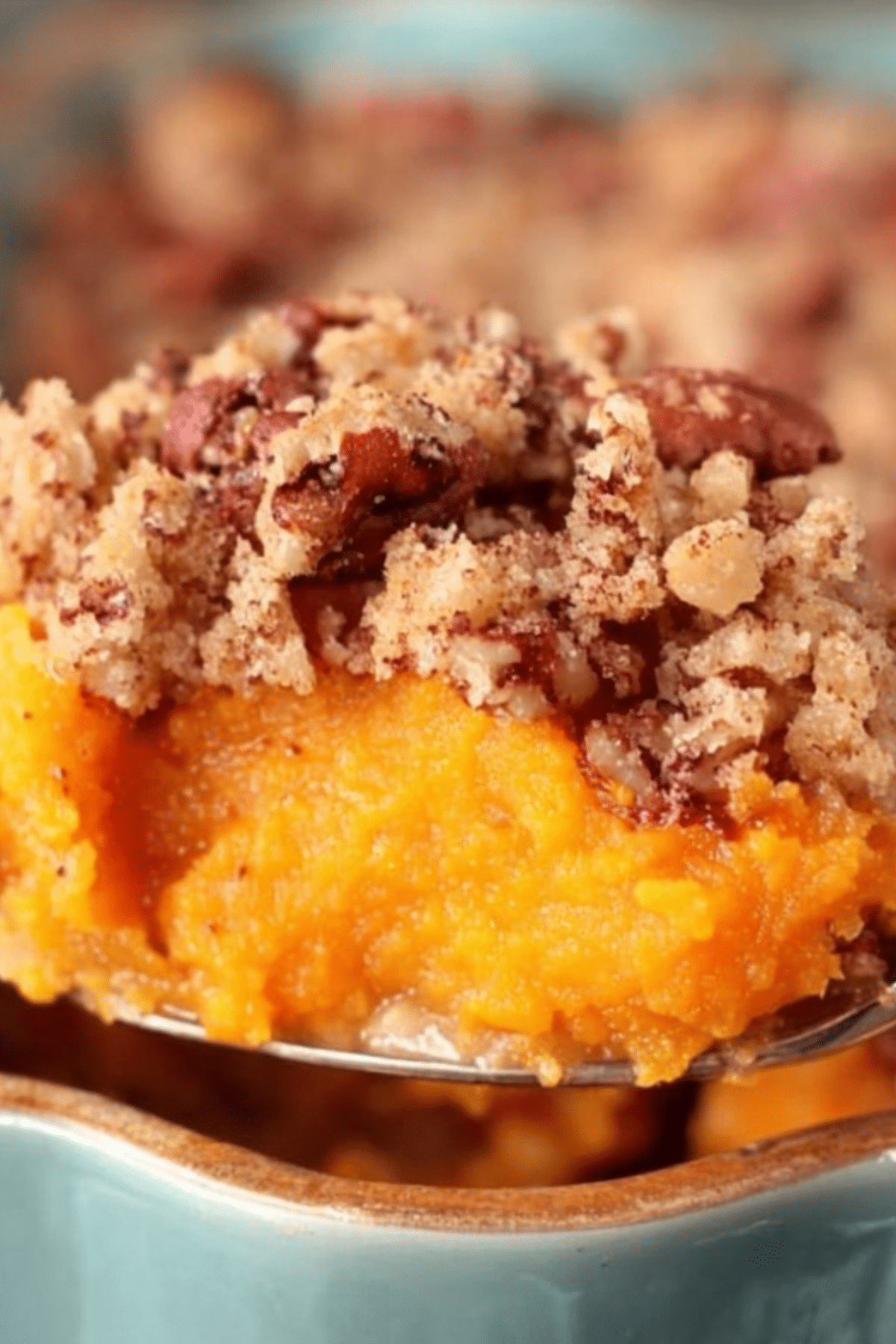 Copycat Ruth’s Chris Sweet Potato Casserole with Pecan Topping