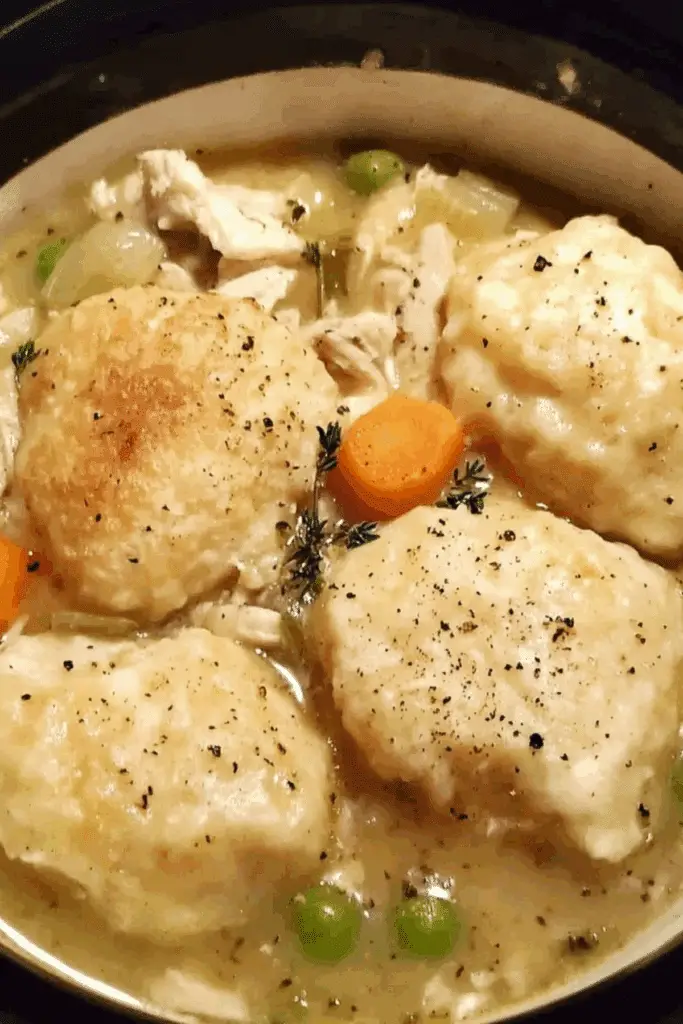 Crockpot Chicken & Dumplings – Comforting Slow Cooker Meal