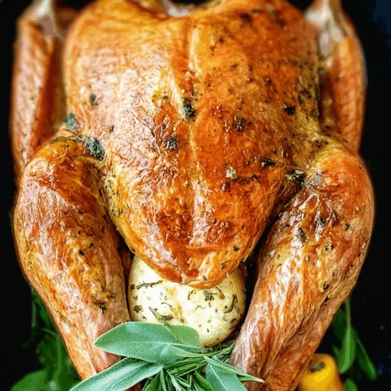 Garlic Herb Butter Thanksgiving Turkey Recipe