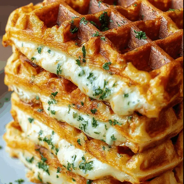Grilled Cheese Chaffle Recipe with crispy, cheesy texture