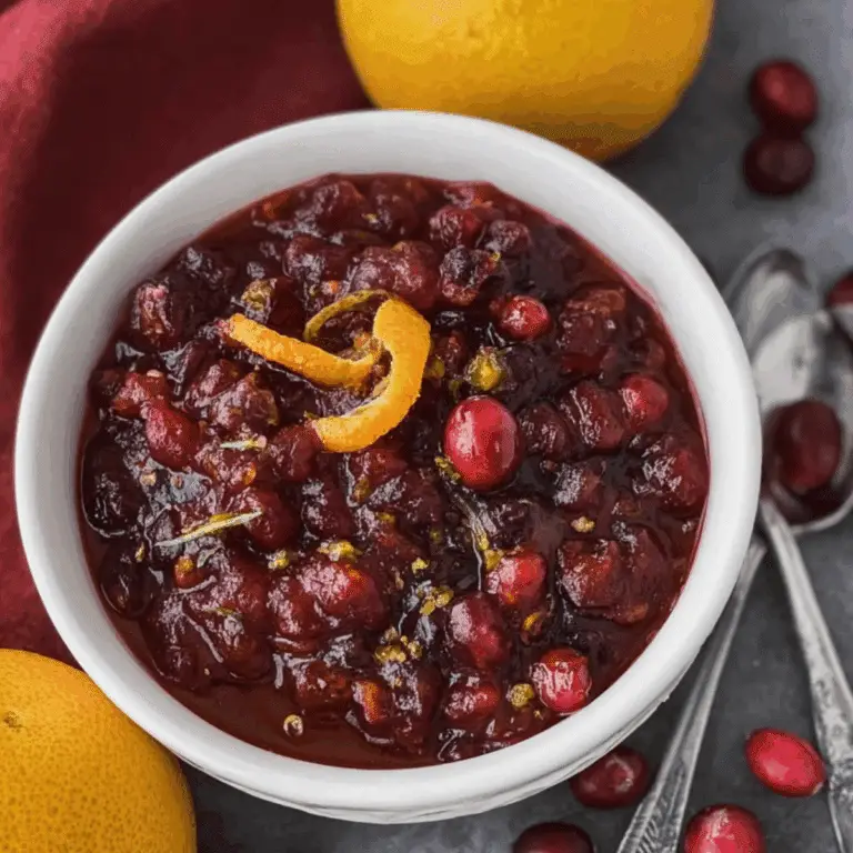 Homemade Fresh Cranberry Orange Sauce Recipe
