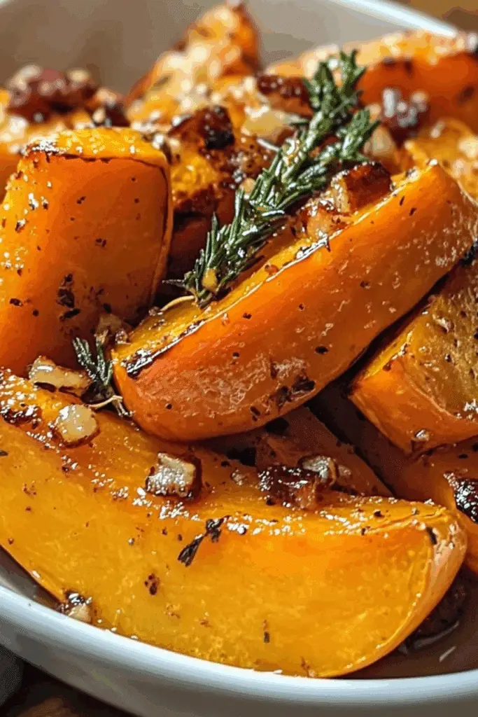 Honey Roasted Butternut Squash Recipe with Honey and Cinnamon