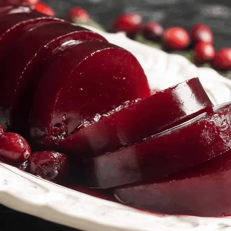 Jellied Cranberry Sauce recipe with fresh cranberries and orange zest