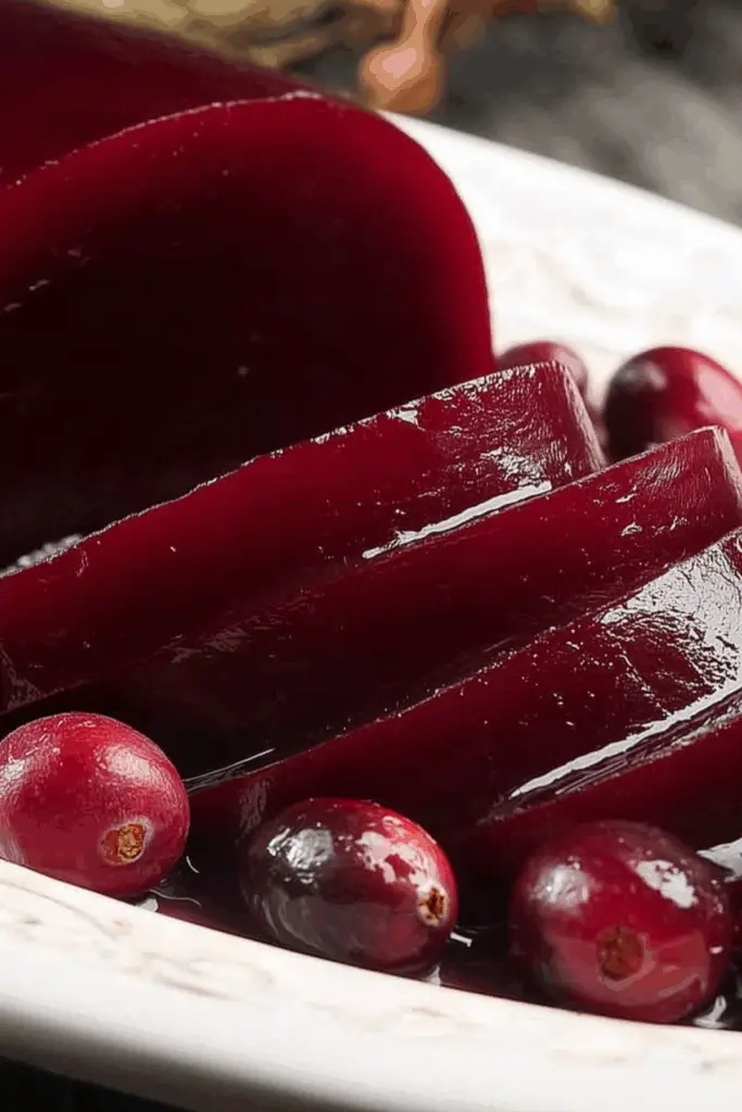 Jellied Cranberry Sauce recipe with fresh cranberries and orange zest